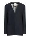 Semicouture Woman Blazer Midnight Blue Size 10 Polyester, Virgin Wool, Elastane