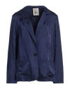 Semicouture Woman Blazer Midnight Blue Size 10 Viscose, Acetate