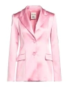 Semicouture Woman Blazer Pink Size 6 Acetate, Polyamide, Elastane, Polyester