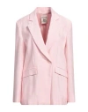Semicouture Woman Blazer Pink Size 6 Viscose, Polyester, Acetate