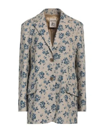 Semicouture Woman Blazer Sand Size 6 Polyester In Beige