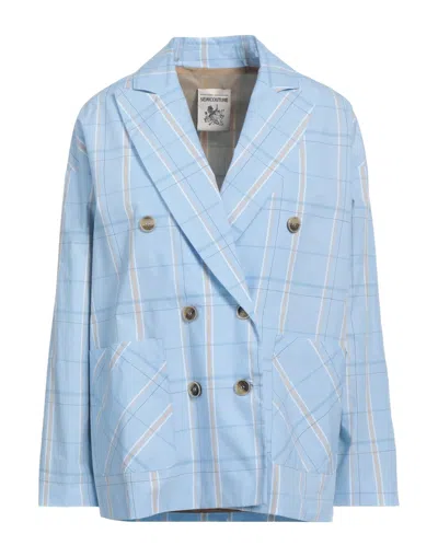 Semicouture Suit Jackets In Blue