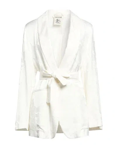 Semicouture Woman Blazer White Size 6 Viscose