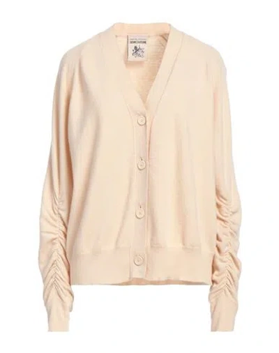 Semicouture Woman Cardigan Beige Size M Virgin Wool, Cashmere