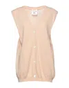 Semicouture Cardigans In Beige