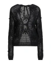 Semicouture Woman Cardigan Black Size M Cotton