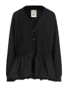 Semicouture Woman Cardigan Black Size Xs Cotton