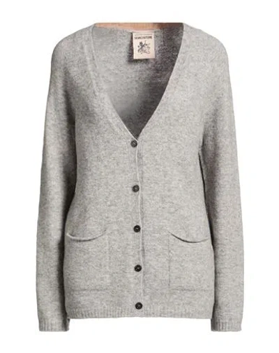 Semicouture Woman Cardigan Grey Size Xs Virgin Wool, Polyamide, Cashmere, Elastane In Gray