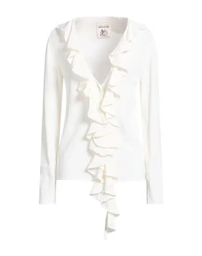 Semicouture Woman Cardigan Off White Size M Viscose, Polyamide