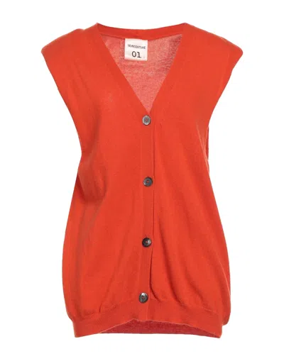 Semicouture Cardigans In Orange