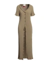 Semicouture Woman Cardigan Sand Size M Cotton, Polyamide In Beige