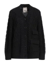 Semicouture Woman Cardigan Steel Grey Size Xl Virgin Wool In Grey