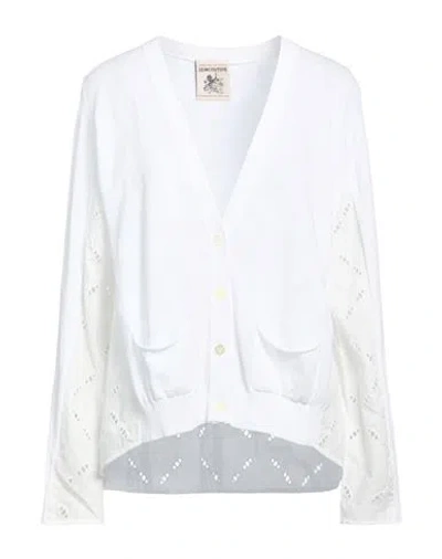 Semicouture Woman Cardigan White Size S Cotton