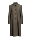 Semicouture Woman Coat Military Green Size 10 Wool, Polyamide In Green