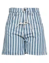 Semicouture Denim Shorts In Blue