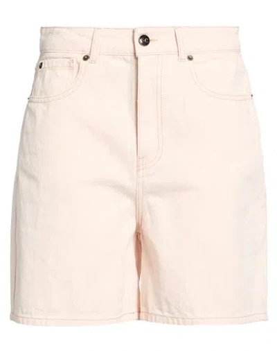 Semicouture Woman Denim Shorts Blush Size 27 Cotton In Pink