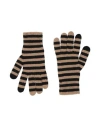 Semicouture Woman Gloves Camel Size Onesize Polyester, Wool, Viscose, Cashmere In Beige