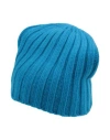 Semicouture Woman Hat Azure Size Onesize Wool, Polyamide In Blue