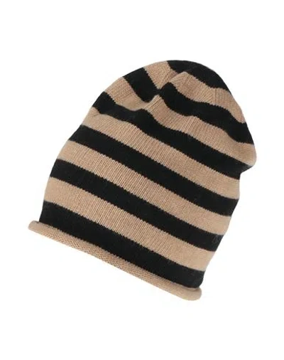 Semicouture Woman Hat Black Size Onesize Polyester, Wool, Viscose, Cashmere In Multi
