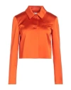 Semicouture Woman Jacket Orange Size 6 Acetate, Polyamide, Elastane, Polyester In Orange