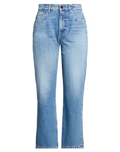 Semicouture Woman Jeans Blue Size 28 Cotton