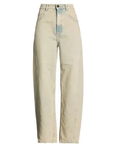 Semicouture Woman Jeans Blue Size 28 Cotton In Brown