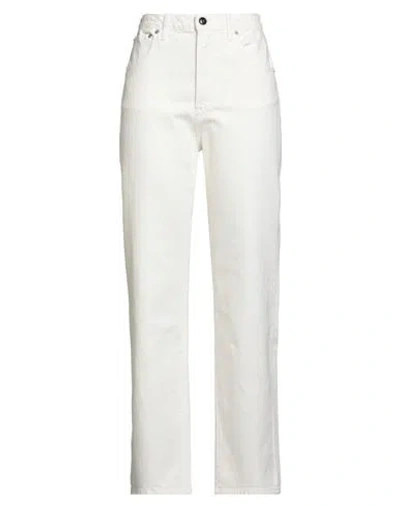 Semicouture Woman Jeans White Size 29 Cotton, Elastane