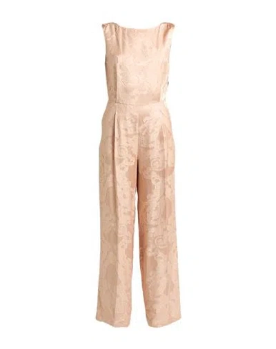 Semicouture Woman Jumpsuit Blush Size 10 Viscose, Acetate, Polyester In Pink