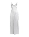 Semicouture Ruched-detail Jumpsuit In Grey