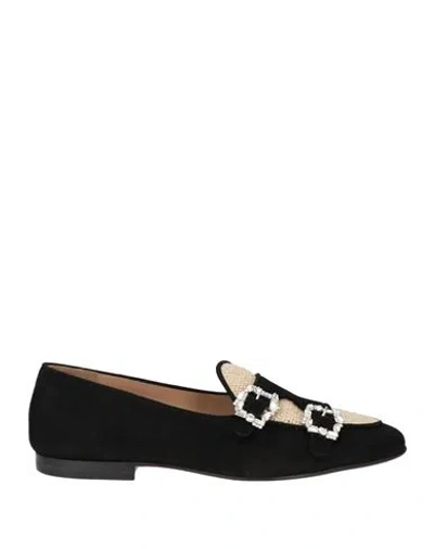 Semicouture Woman Loafers Black Size 7 Leather