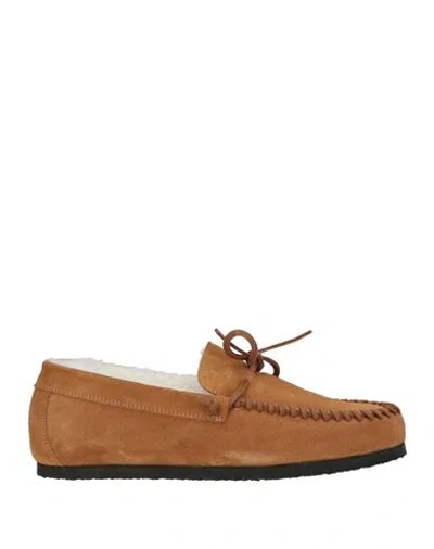 Semicouture Woman Loafers Camel Size 10 Leather In Brown