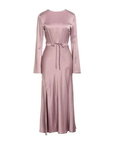 Semicouture Woman Maxi Dress Antique Rose Size 2 Acetate, Viscose In Pink