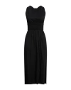 Semicouture Woman Maxi Dress Black Size 10 Cotton, Polyamide, Elastane