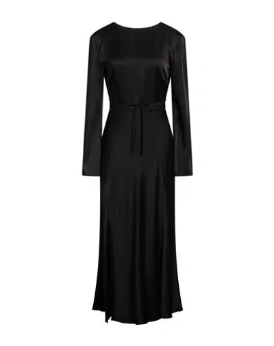 Semicouture Woman Maxi Dress Black Size 2 Acetate, Viscose
