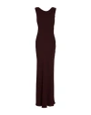 Semicouture Woman Maxi Dress Dark Brown Size 8 Viscose, Elastane In Brown