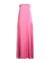 Semicouture Strapless Shift Dress In Pink