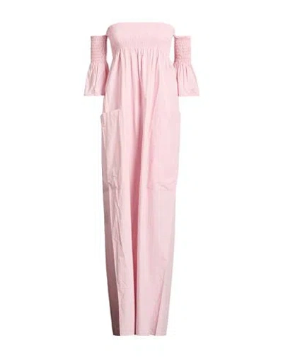 Semicouture Woman Maxi Dress Light Pink Size 2 Cotton