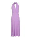 Semicouture Woman Maxi Dress Lilac Size 8 Acetate, Silk In Purple