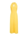 Semicouture Woman Maxi Dress Marigold Size 10 Acetate, Silk In Yellow