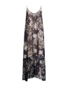 Semicouture Woman Maxi Dress Navy Size 4 Viloft In Brown