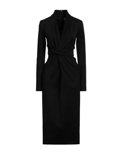 Semicouture Woman Midi Dress Black Size 4 Viscose, Polyamide, Elastane