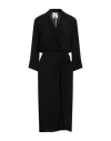 Semicouture Woman Midi Dress Black Size 6 Acetate, Silk