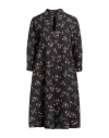 Semicouture Woman Midi Dress Black Size 6 Polyester, Elastane In Black