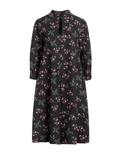 Semicouture Woman Midi Dress Black Size 6 Polyester, Elastane