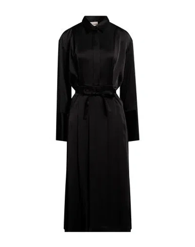 Semicouture Woman Midi Dress Black Size 8 Acetate, Viscose