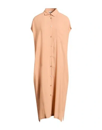 Semicouture Woman Midi Dress Blush Size L Acetate, Silk In Pink