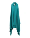 Semicouture Woman Midi Dress Deep Teal Size 6 Acetate, Silk In Green