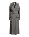 Semicouture Woman Midi Dress Grey Size 6 Acetate, Silk In Gray