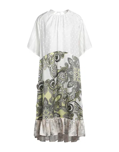 Semicouture Midi Dresses In White