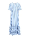 Semicouture Woman Midi Dress Light Blue Size 6 Cotton, Polyester